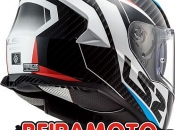 LS2 FF800 STORM RACER VERM/AZ  - Imagem 1